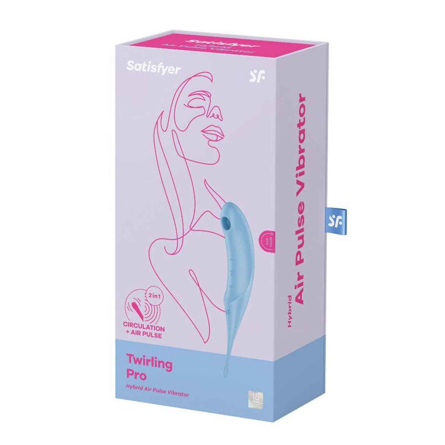 Satisfyer Twirling Pro Vibrador Air Pulse Hybrid Azul 1Un